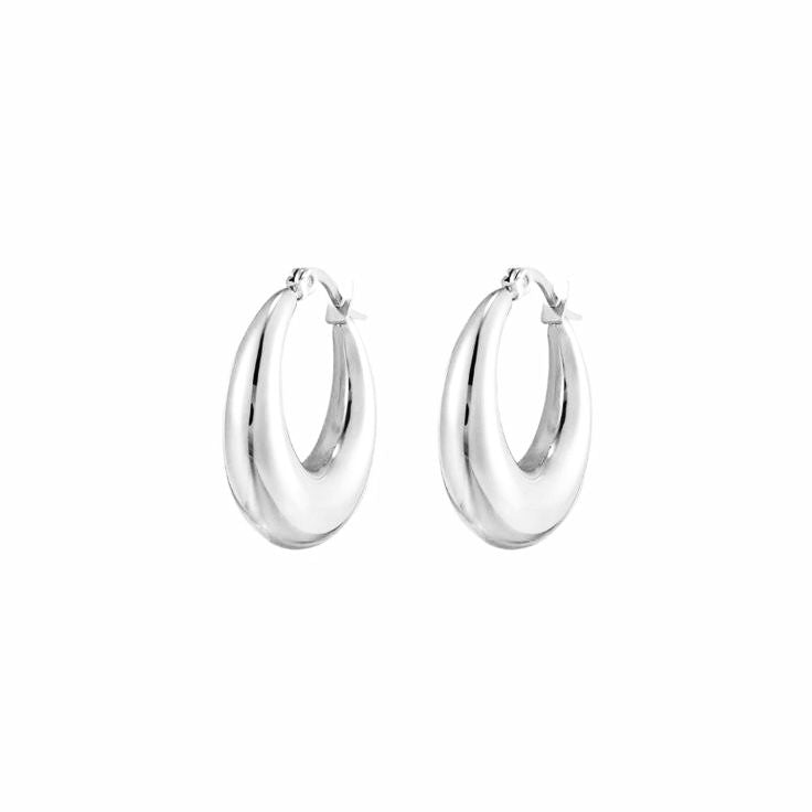 Tubular Silver Earrings